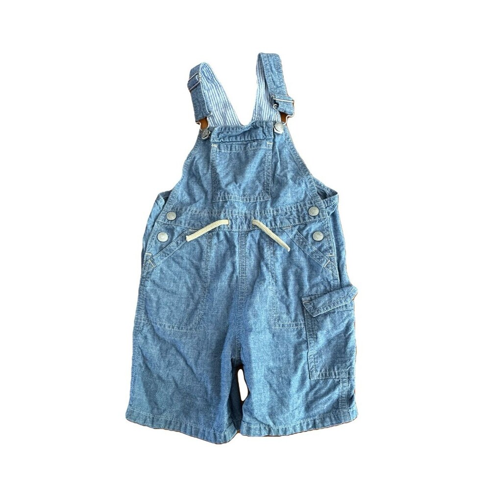Vintage Tommy Hilfiger Denim Shortalls Toddler 18-24 Months Carpenter Overalls